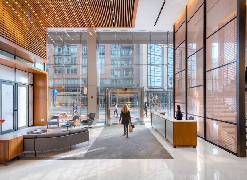 Staircase Wall in Architectural Mesh