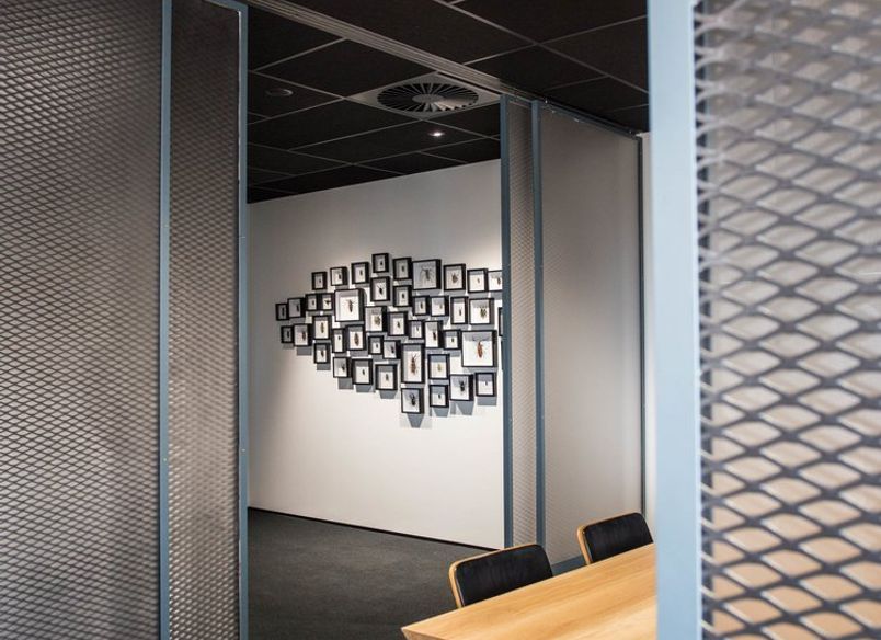 Mezz Box - Steel Fabricated Sliding Doors and Table Framework