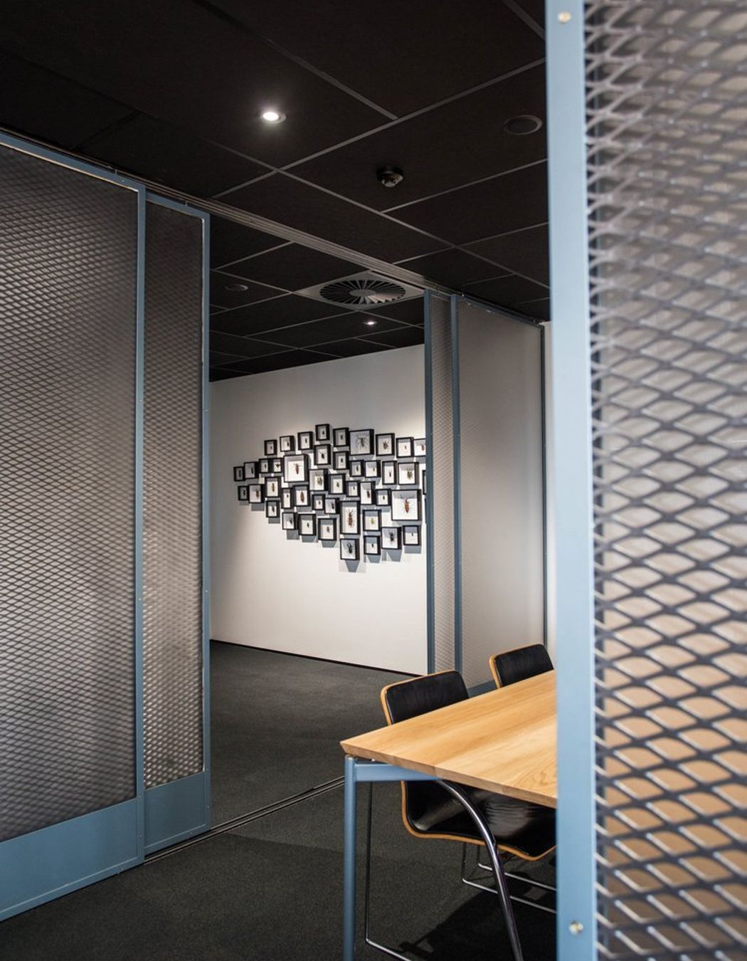 Mezz Box - Steel Fabricated Sliding Doors and Table Framework