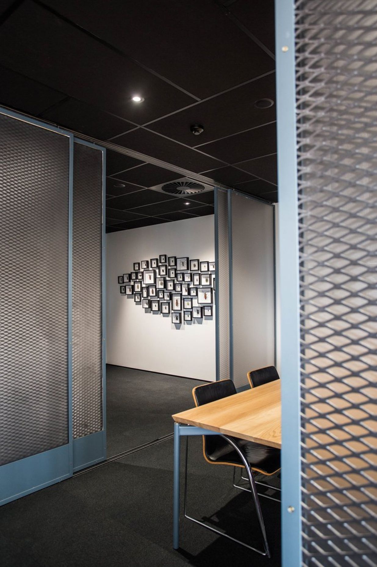 Mezz Box - Steel Fabricated Sliding Doors and Table Framework