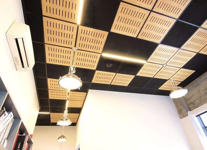 Mixed Media Ceiling at DLA Architects - Wellington