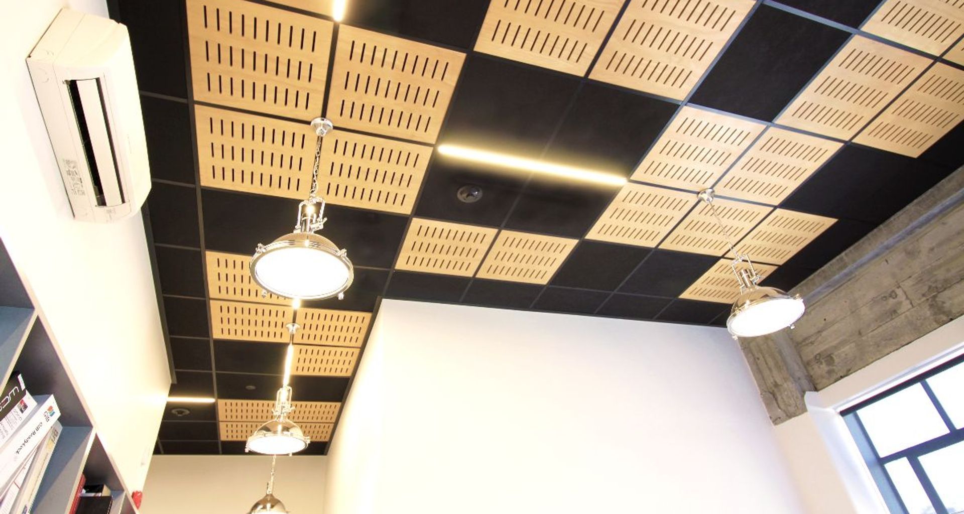 Mixed Media Ceiling at DLA Architects - Wellington banner