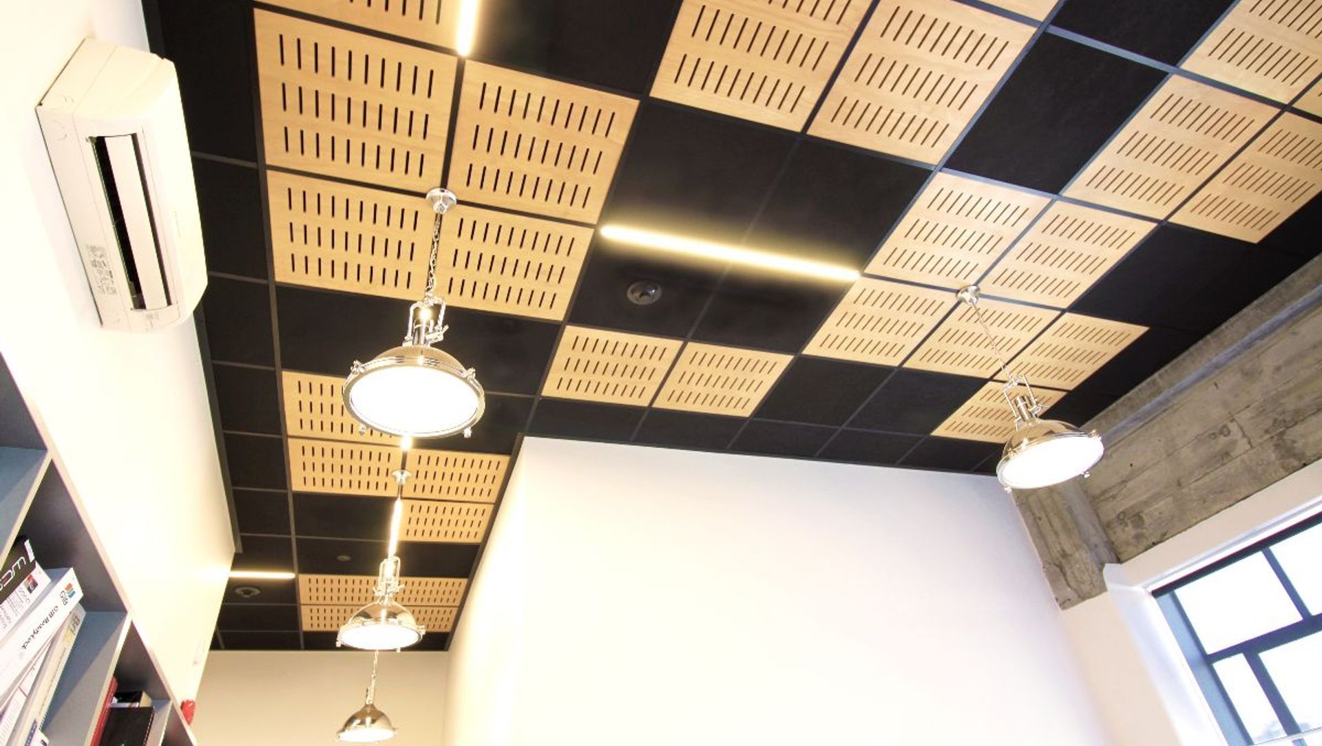 Mixed Media Ceiling at DLA Architects - Wellington banner