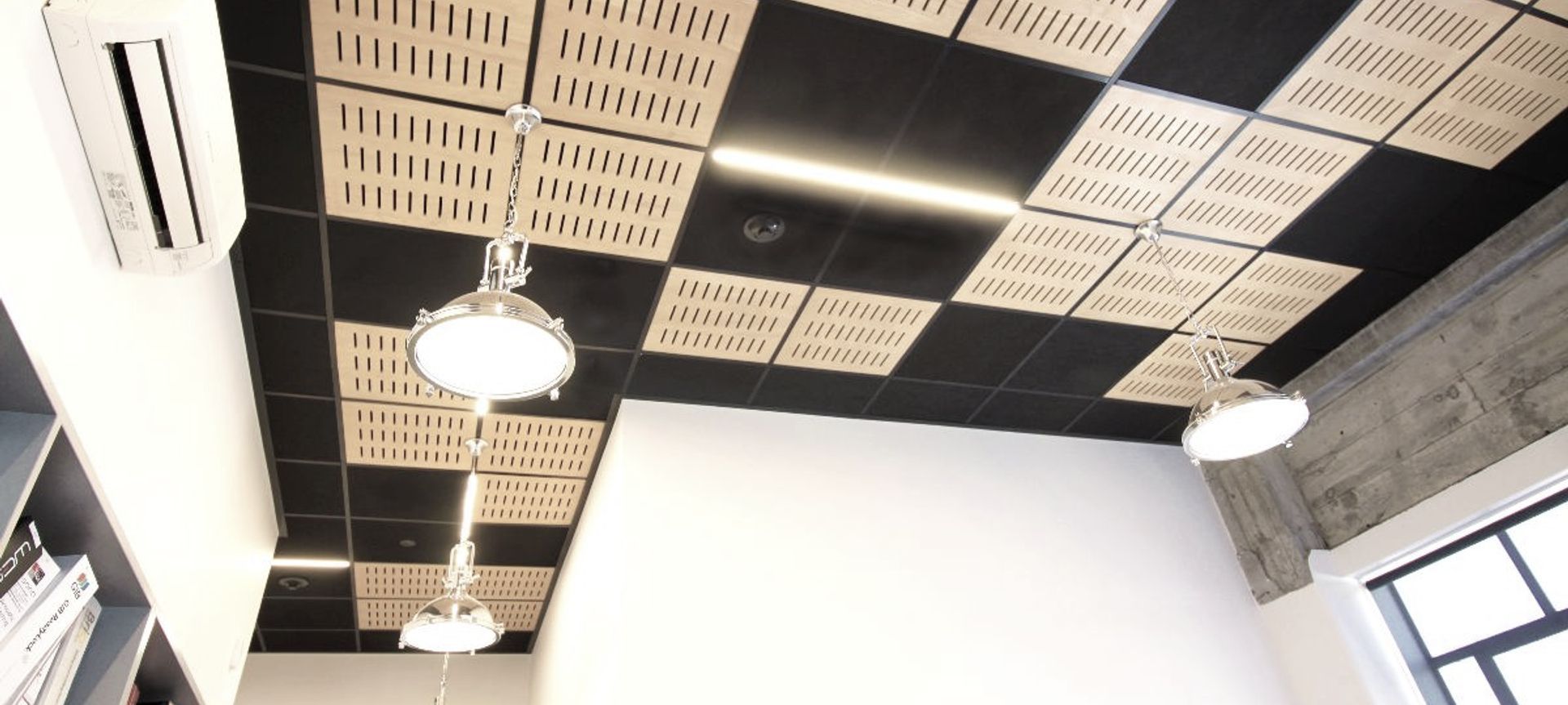 Mixed Media Ceiling at DLA Architects - Wellington banner