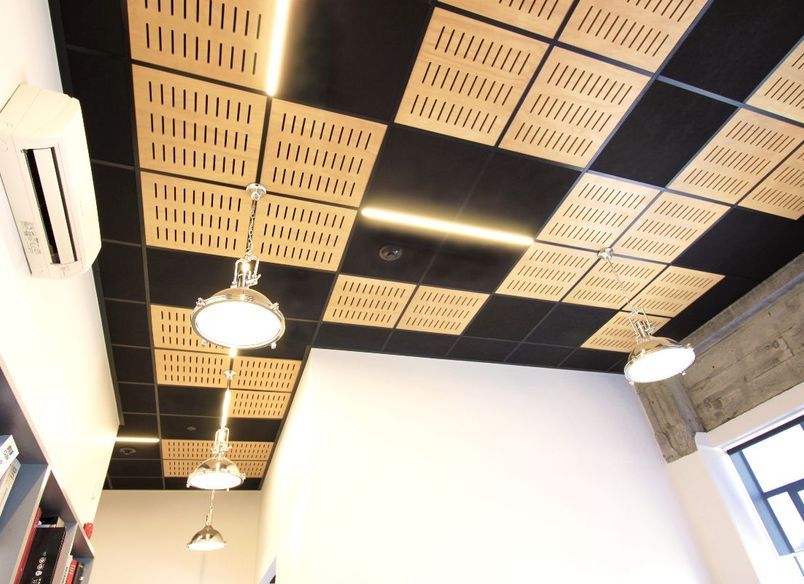 Mixed Media Ceiling at DLA Architects - Wellington