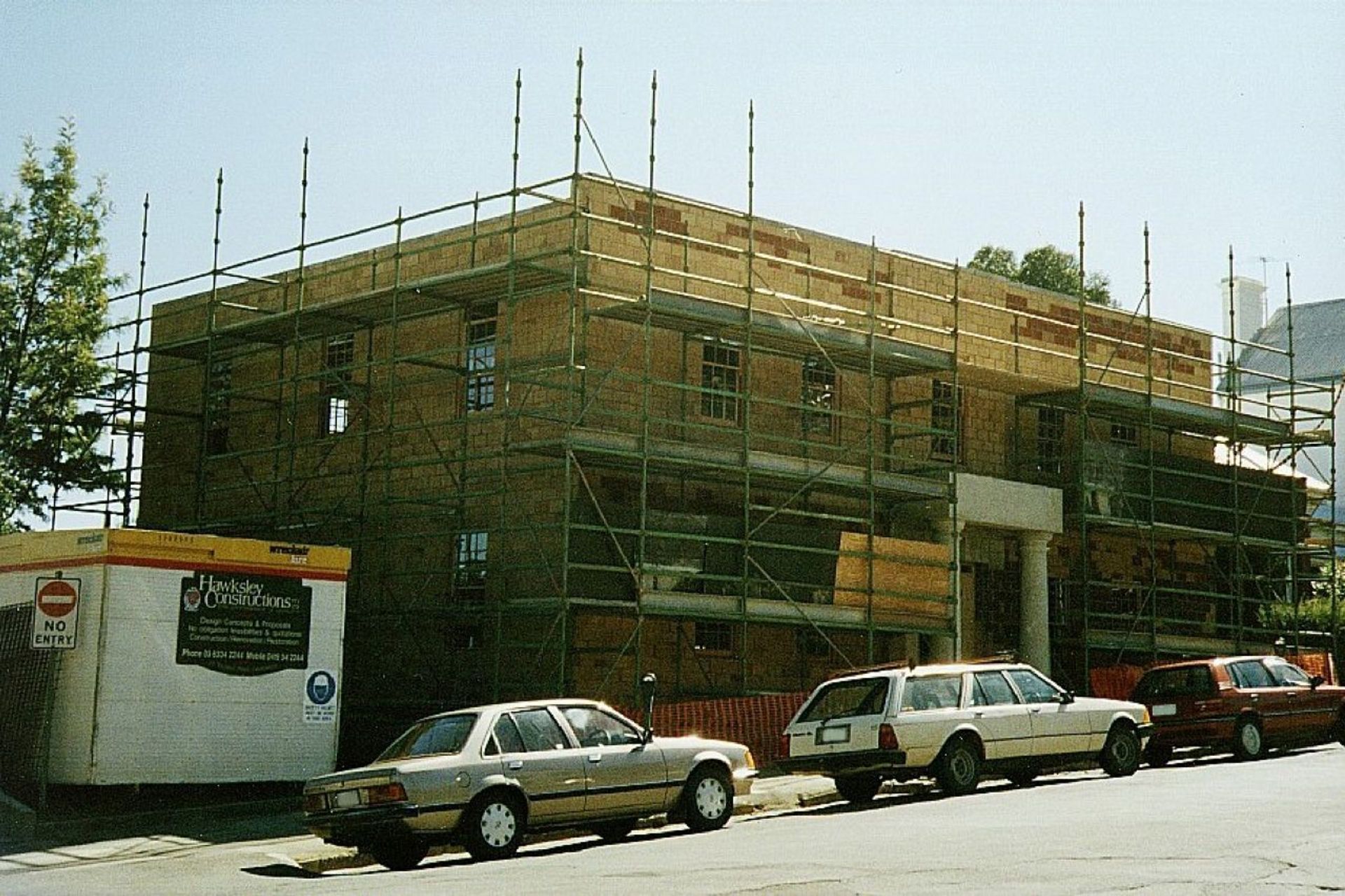 Structure Complete. Photography: Hawksley Developments