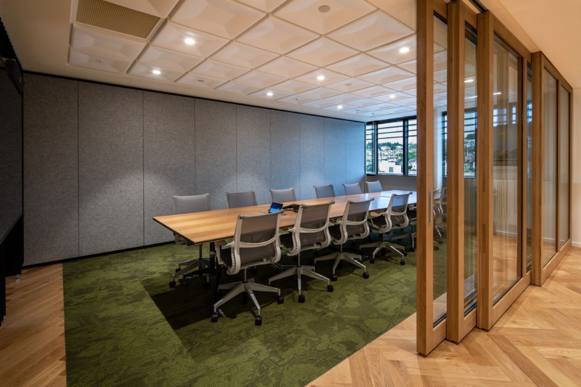 Conference Room - closed operable wall