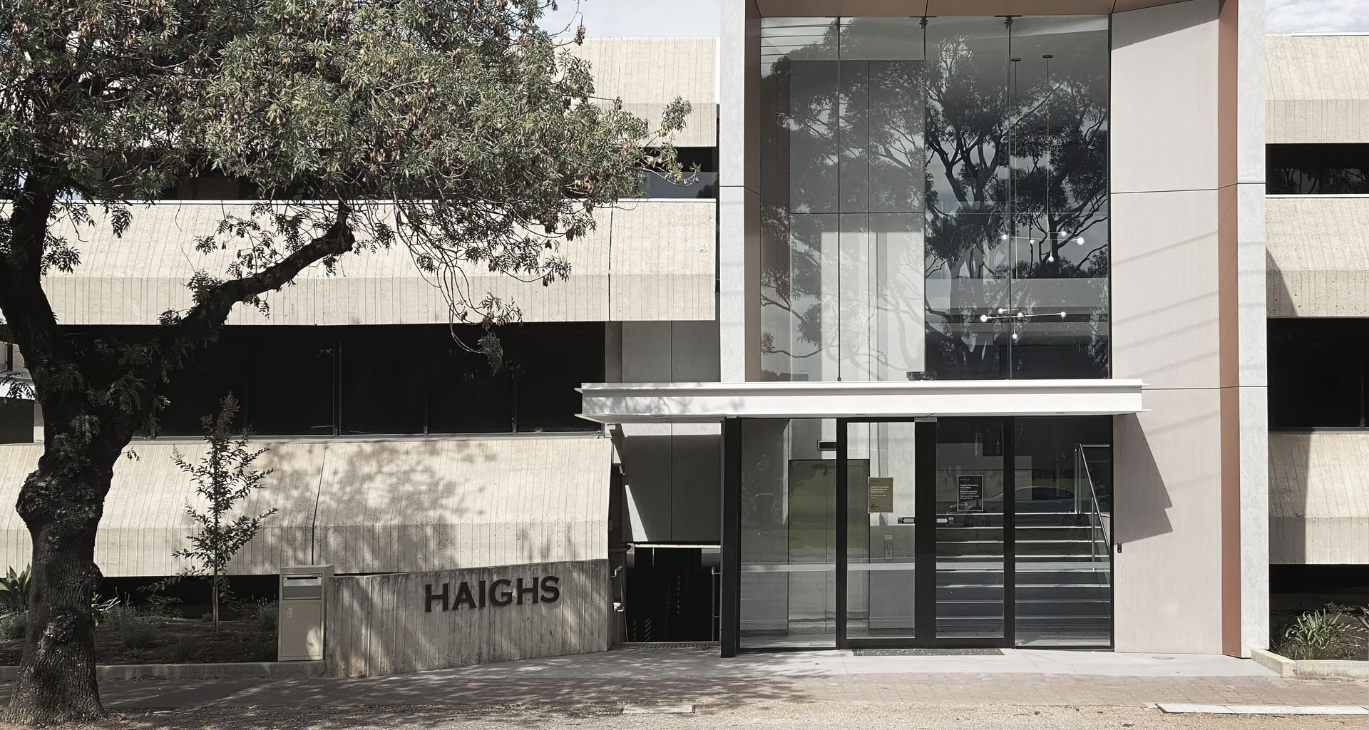 Haigh's Head Office banner