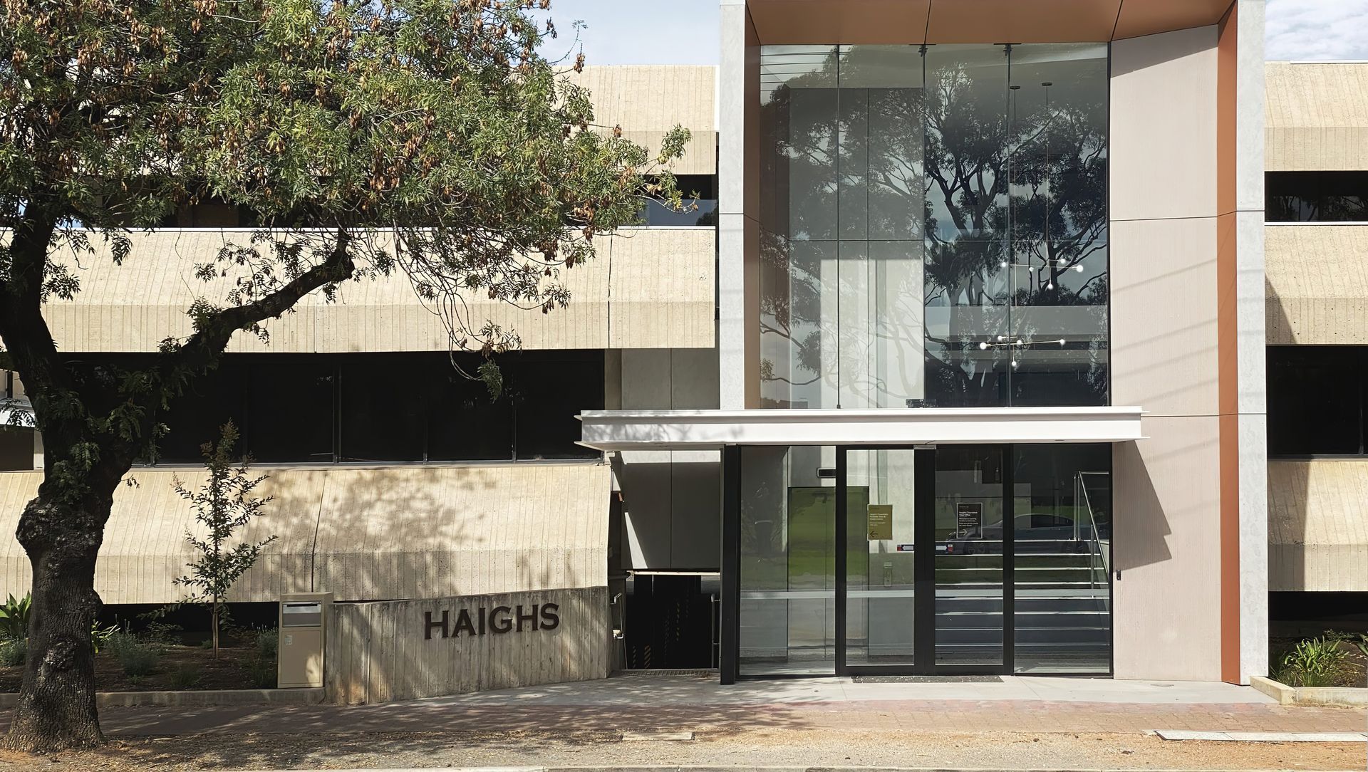 Haigh's Head Office banner