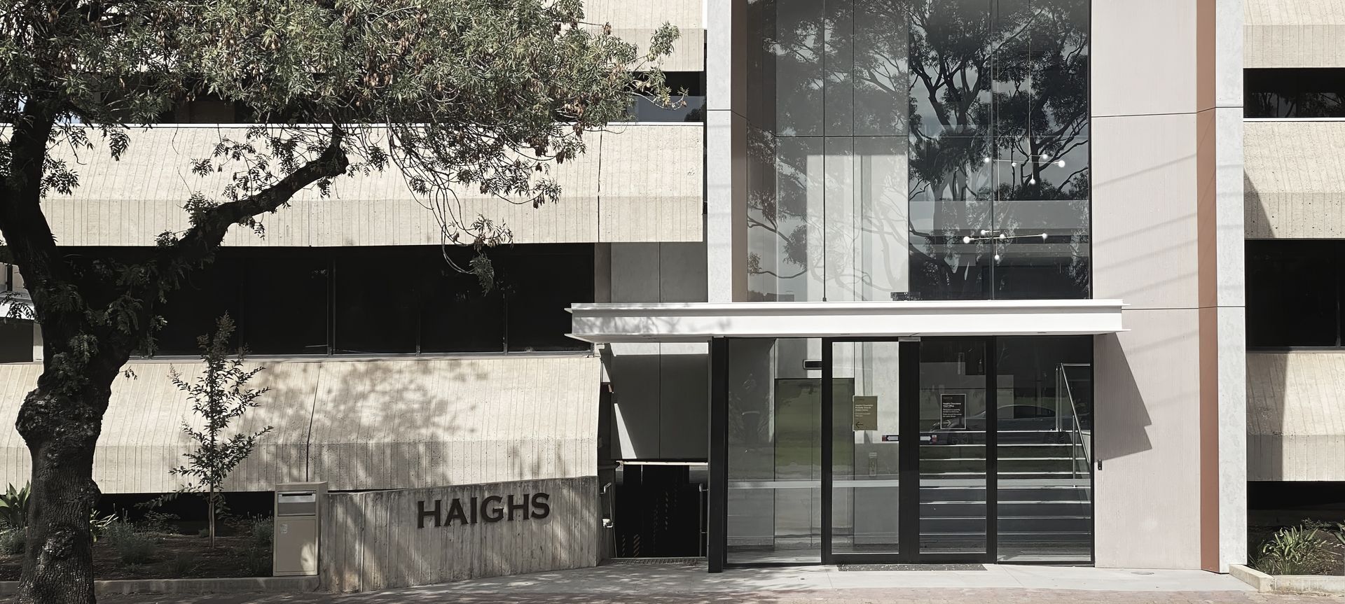 Haigh's Head Office banner