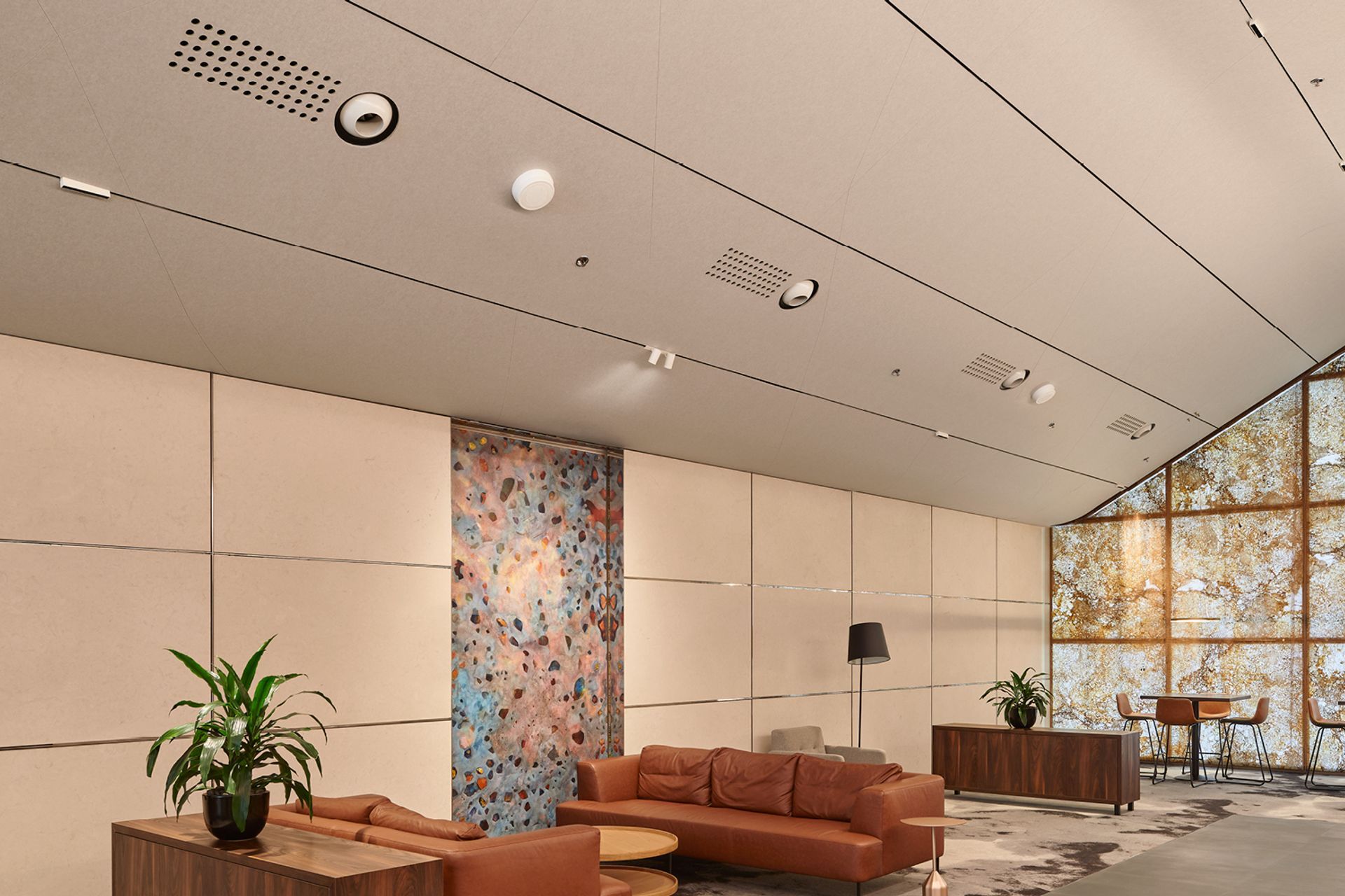 Acoustic Solution For Westralia Plaza's Bustling Lobby