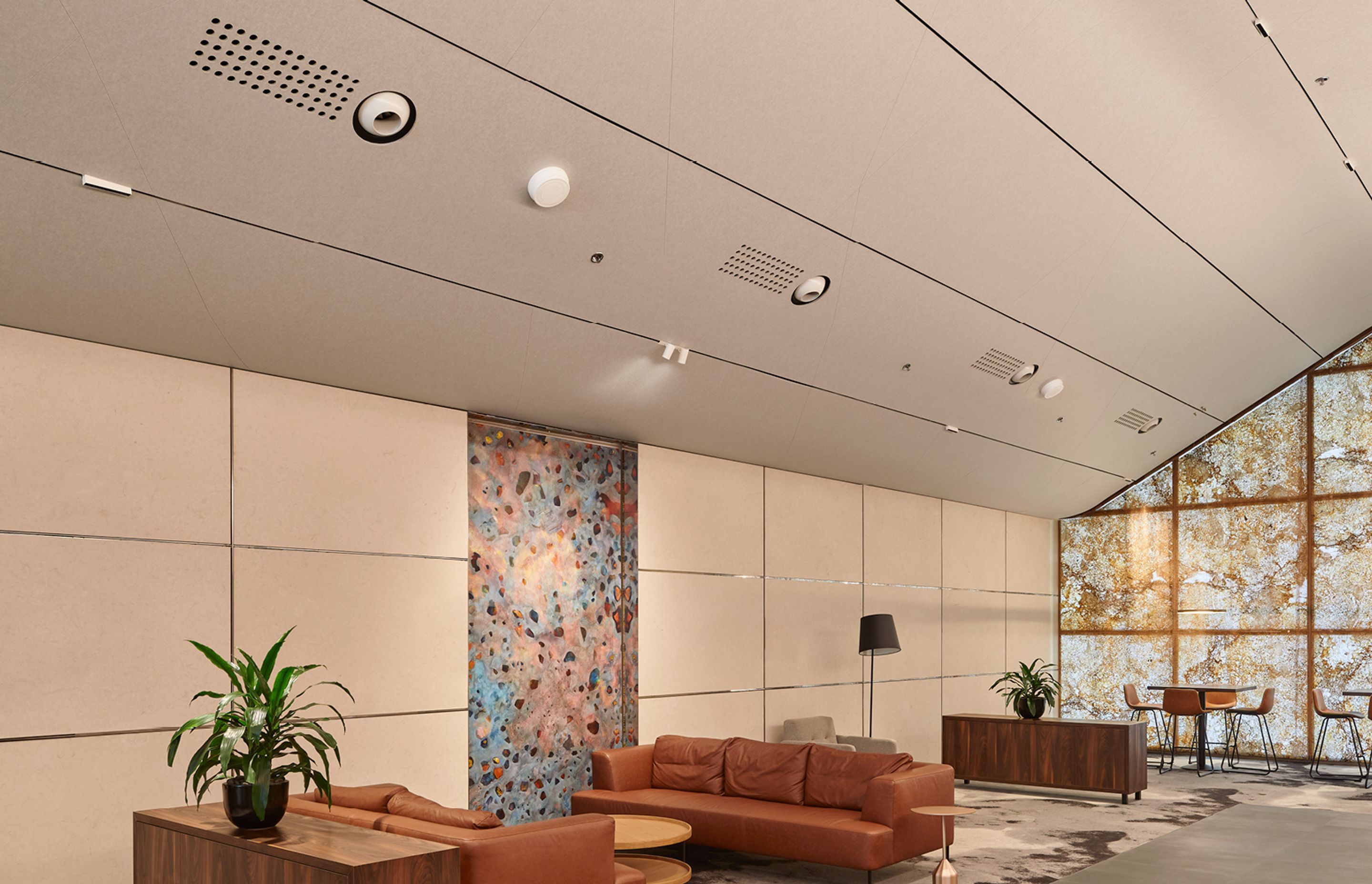 Acoustic Solution For Westralia Plaza's Bustling Lobby