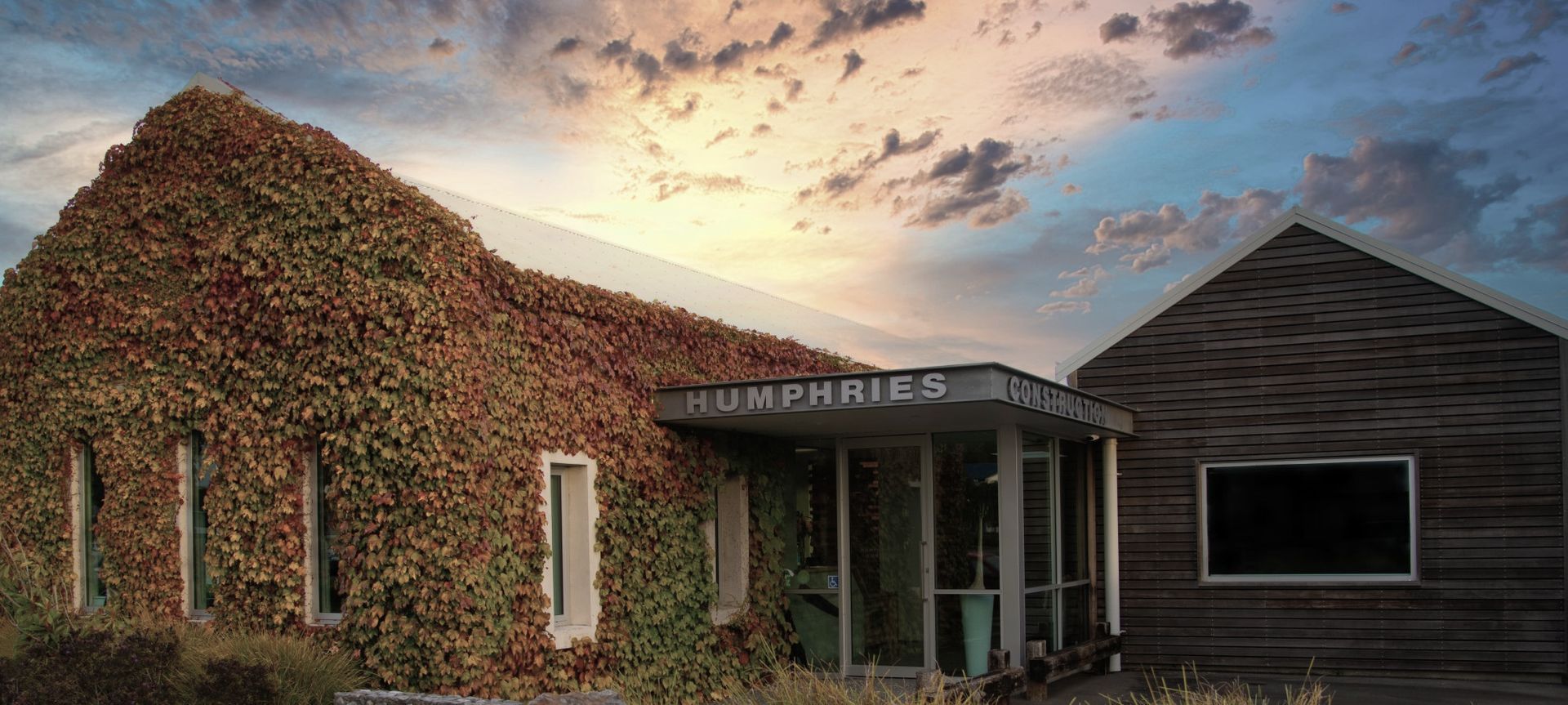 Humphries Construction Office banner