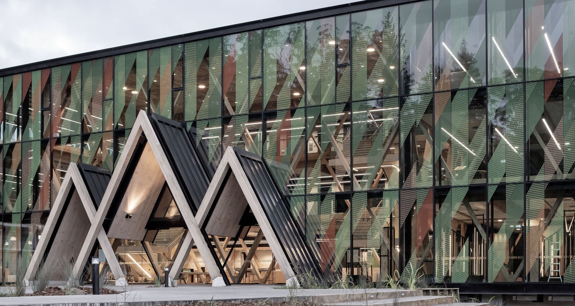 Te Whare Nui, Scion Innovation Hub banner