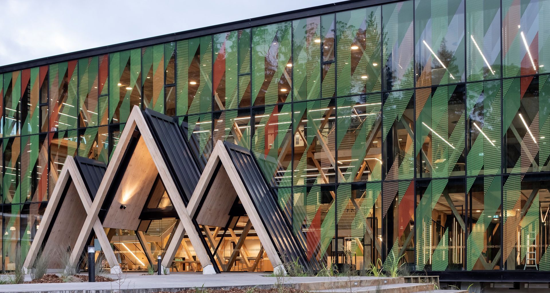 Te Whare Nui, Scion Innovation Hub banner