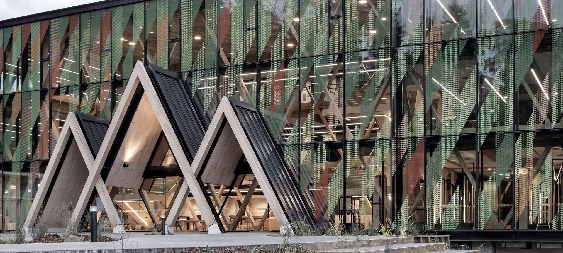 Te Whare Nui, Scion Innovation Hub banner