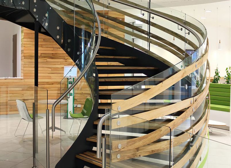 BP Head Office – Auckland NZ – Curved Staircase Design