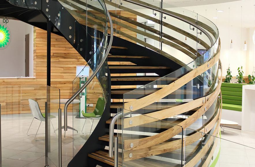 BP Head Office – Auckland NZ – Curved Staircase Design