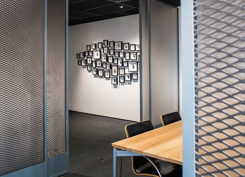 Mezz Box - Steel Fabricated Sliding Doors and Table Framework