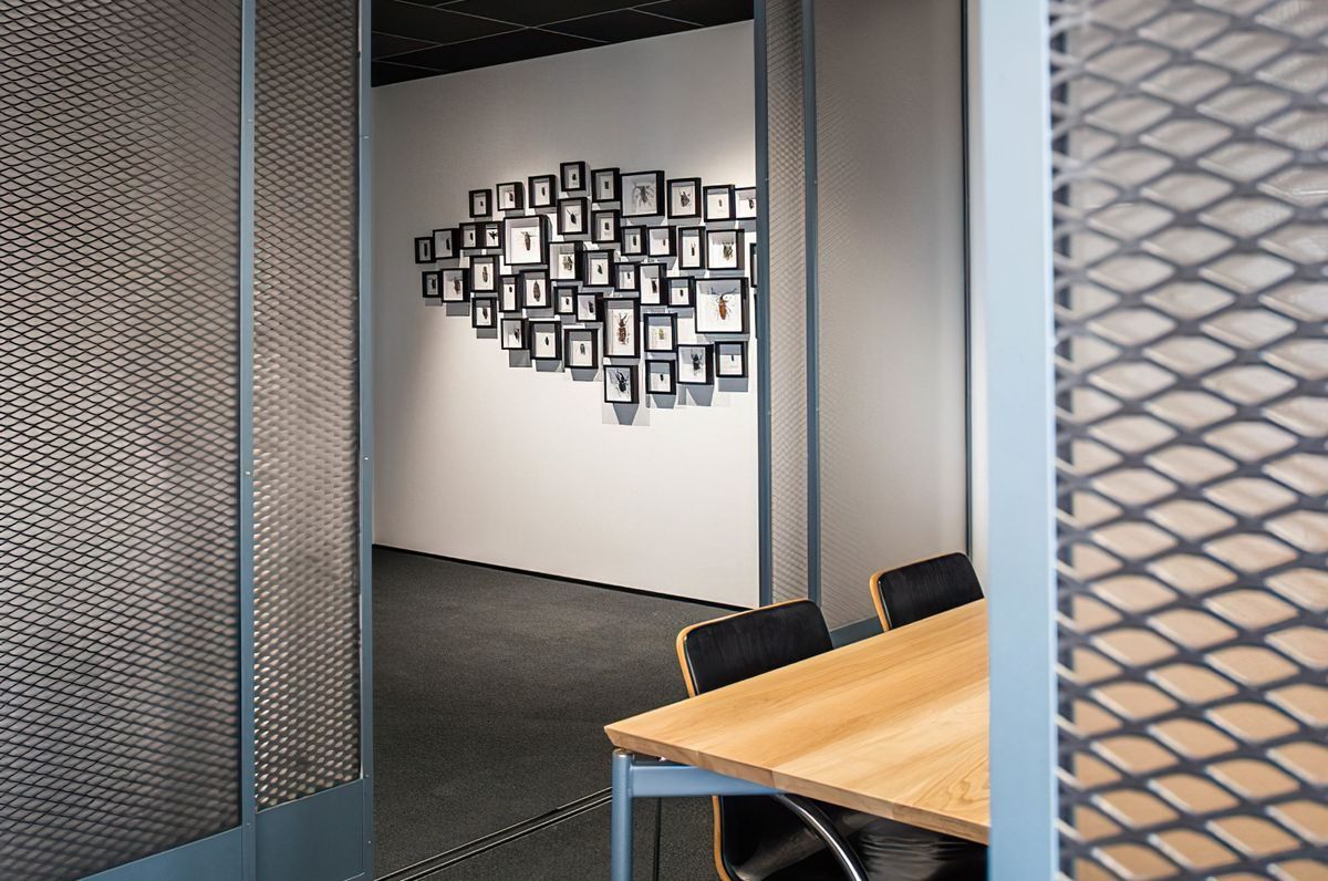 Mezz Box - Steel Fabricated Sliding Doors and Table Framework