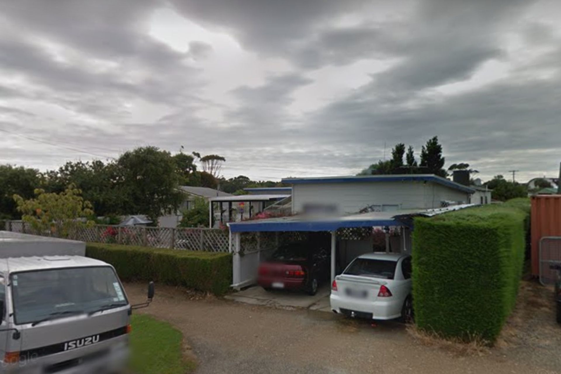 Old carport ready to be demolished