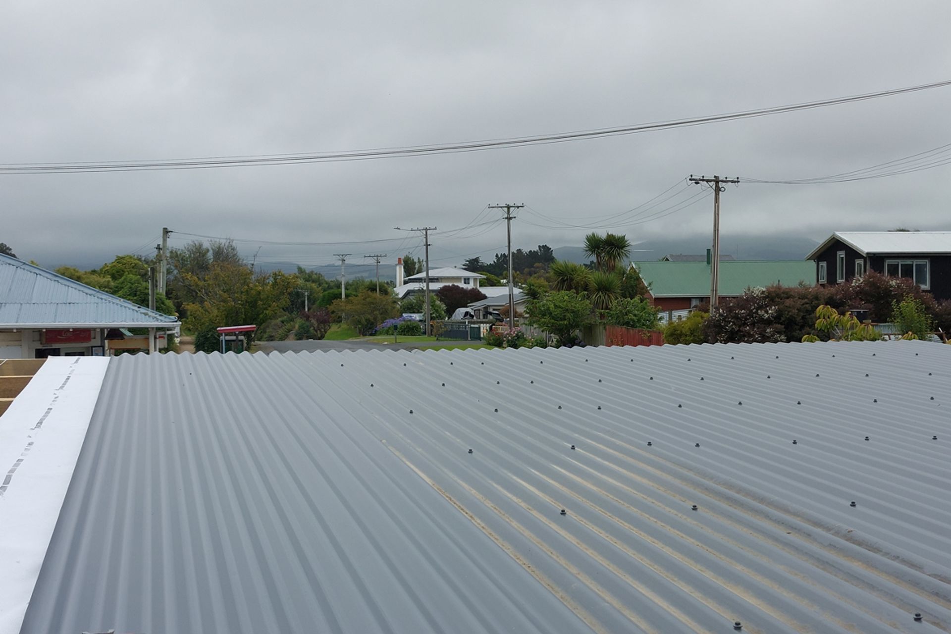 New sheets being applied before the weather turns...