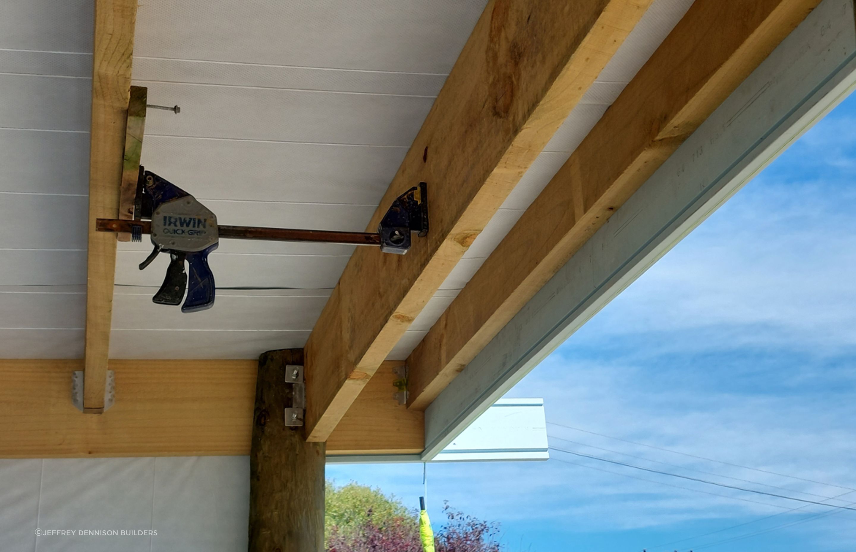 Barge boards up, preparation for the soffit