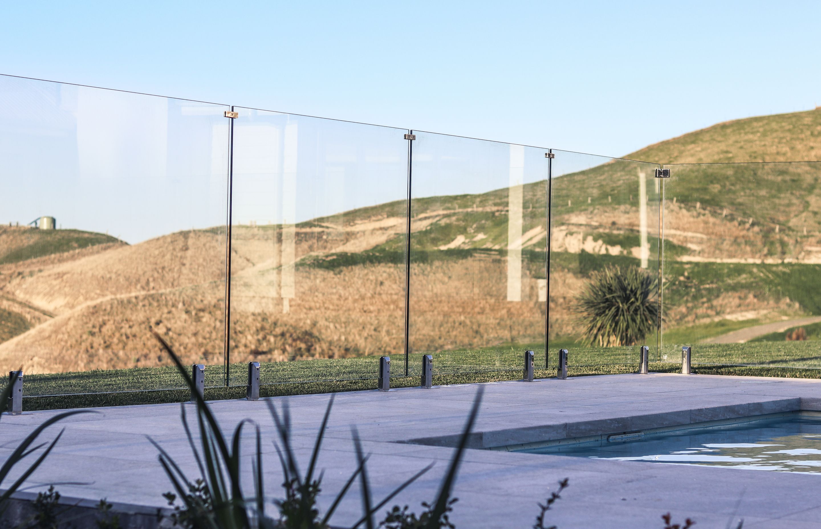 Glass Pool Fencing With Ocean Beach Views