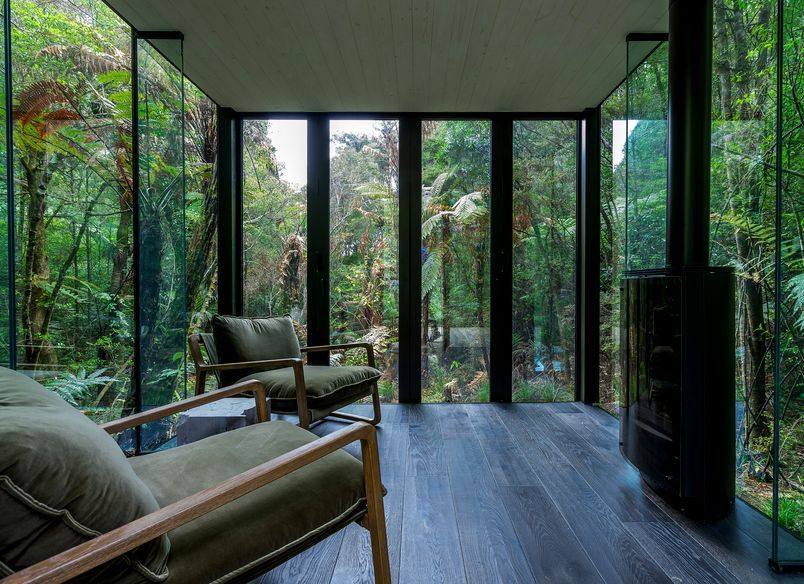 Secret glass pavilion