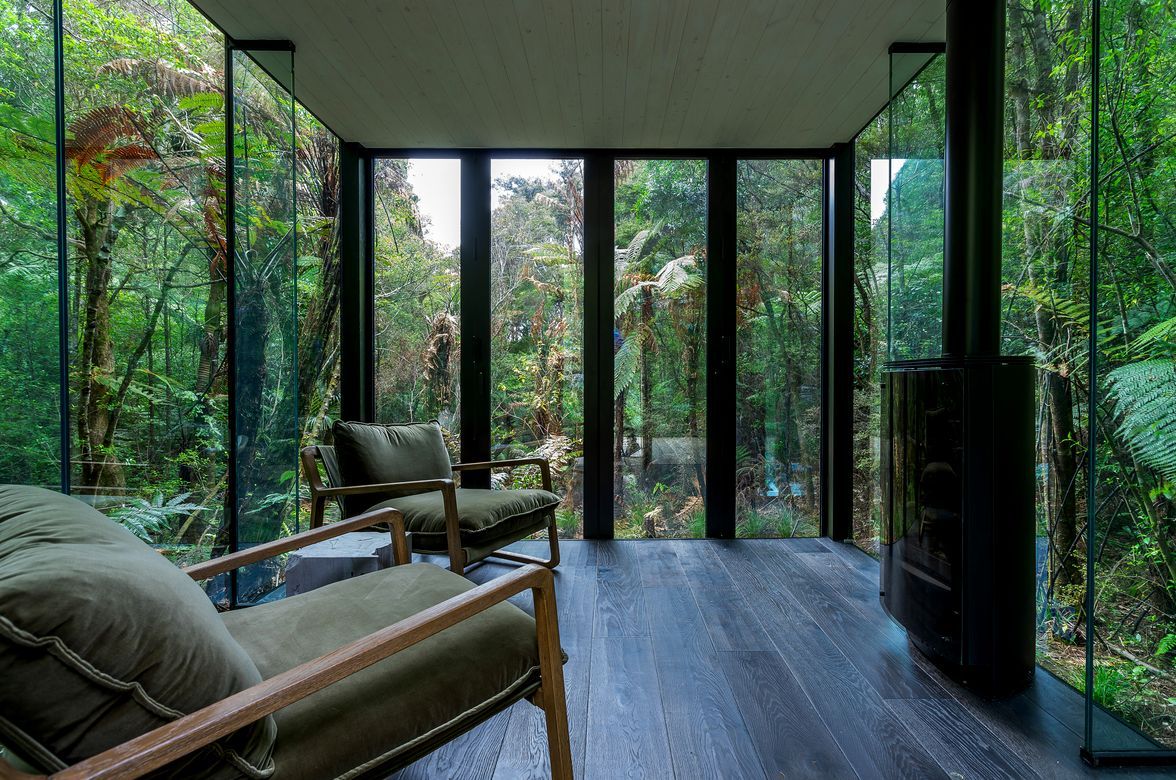 Secret glass pavilion