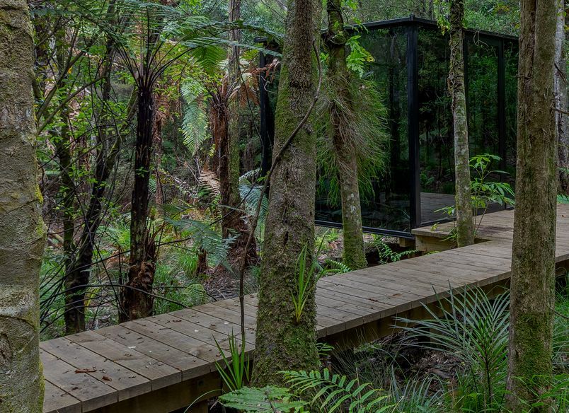 Secret glass pavilion