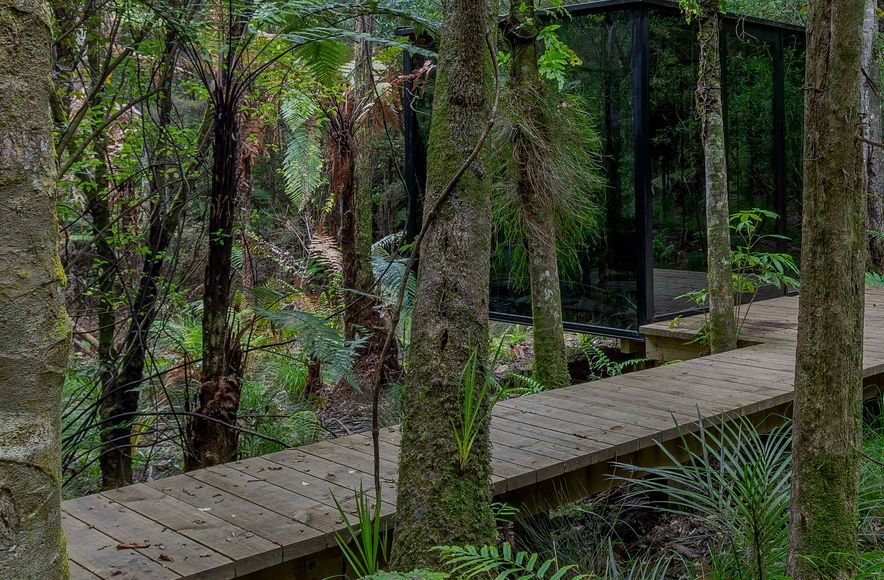 Secret glass pavilion