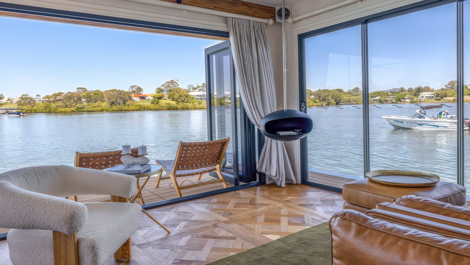 Set Sail on the French Martini Houseboat, QLD banner