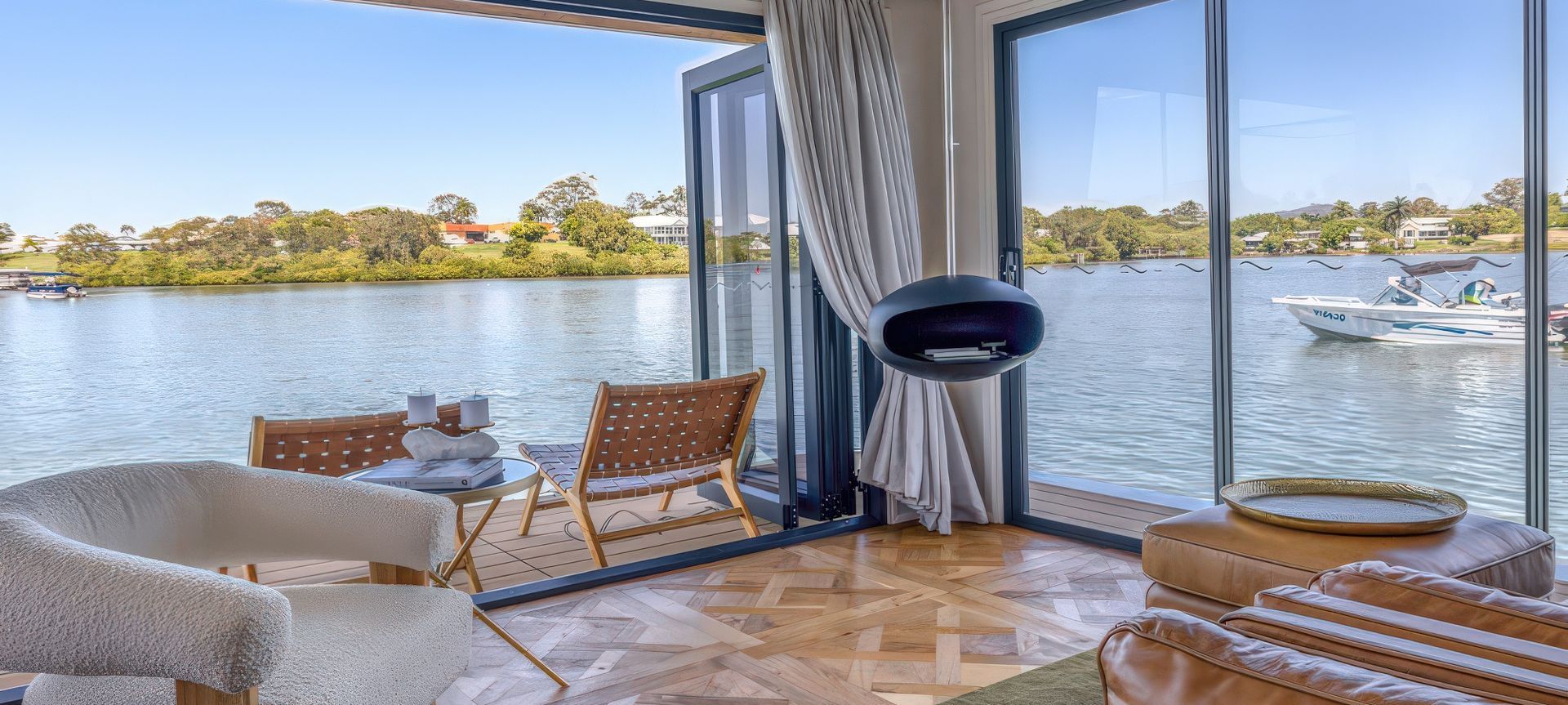 Set Sail on the French Martini Houseboat, QLD banner