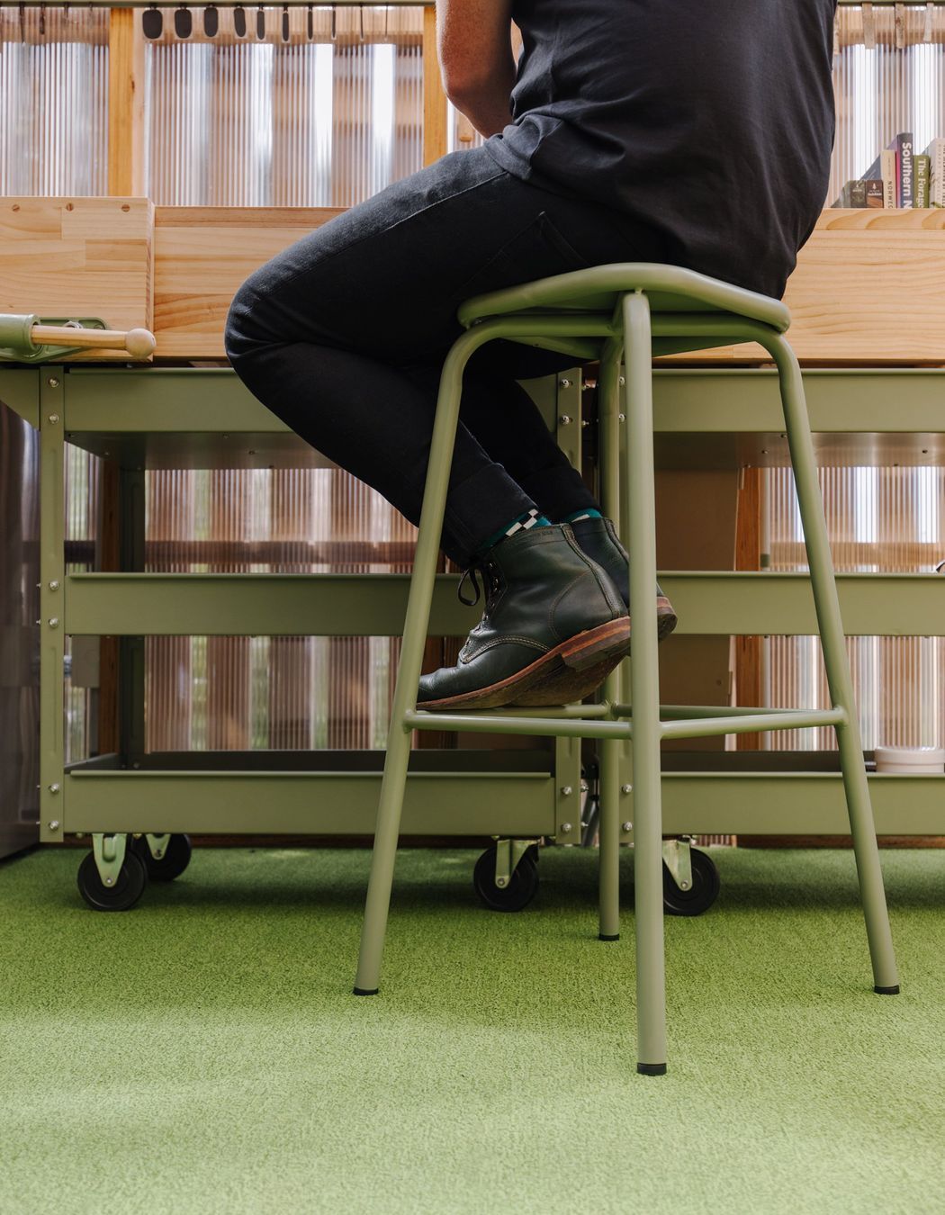 Practically this building provides services and tool storage for a long term vision to regenerate the land and build a forever home.