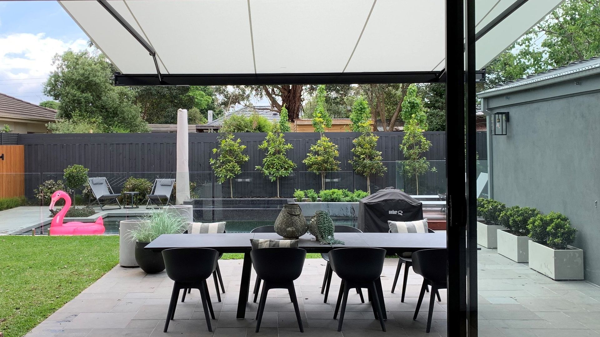Waverley Rd - markilux 3300 - folding arm awning banner