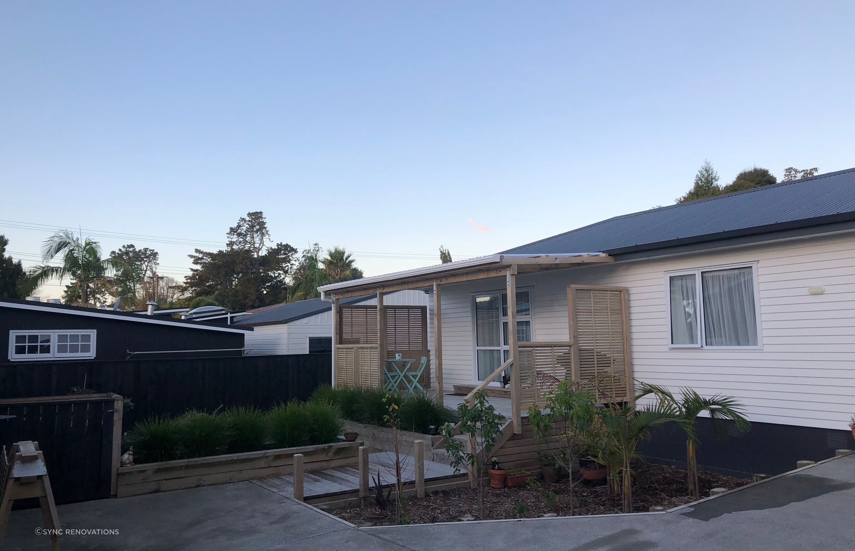 The completed house