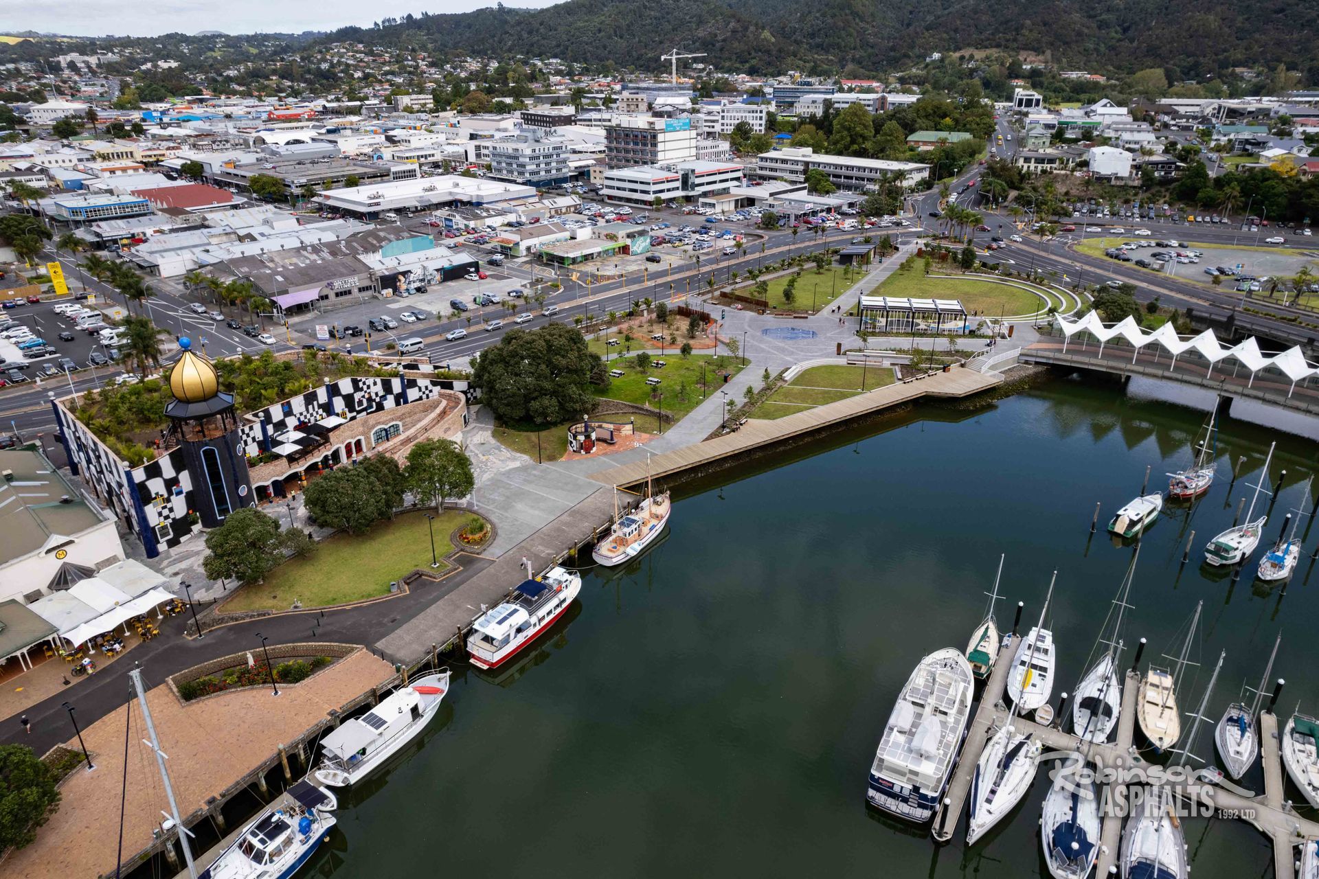 Pūtahi Park Upgrade Whangarei birds eye view