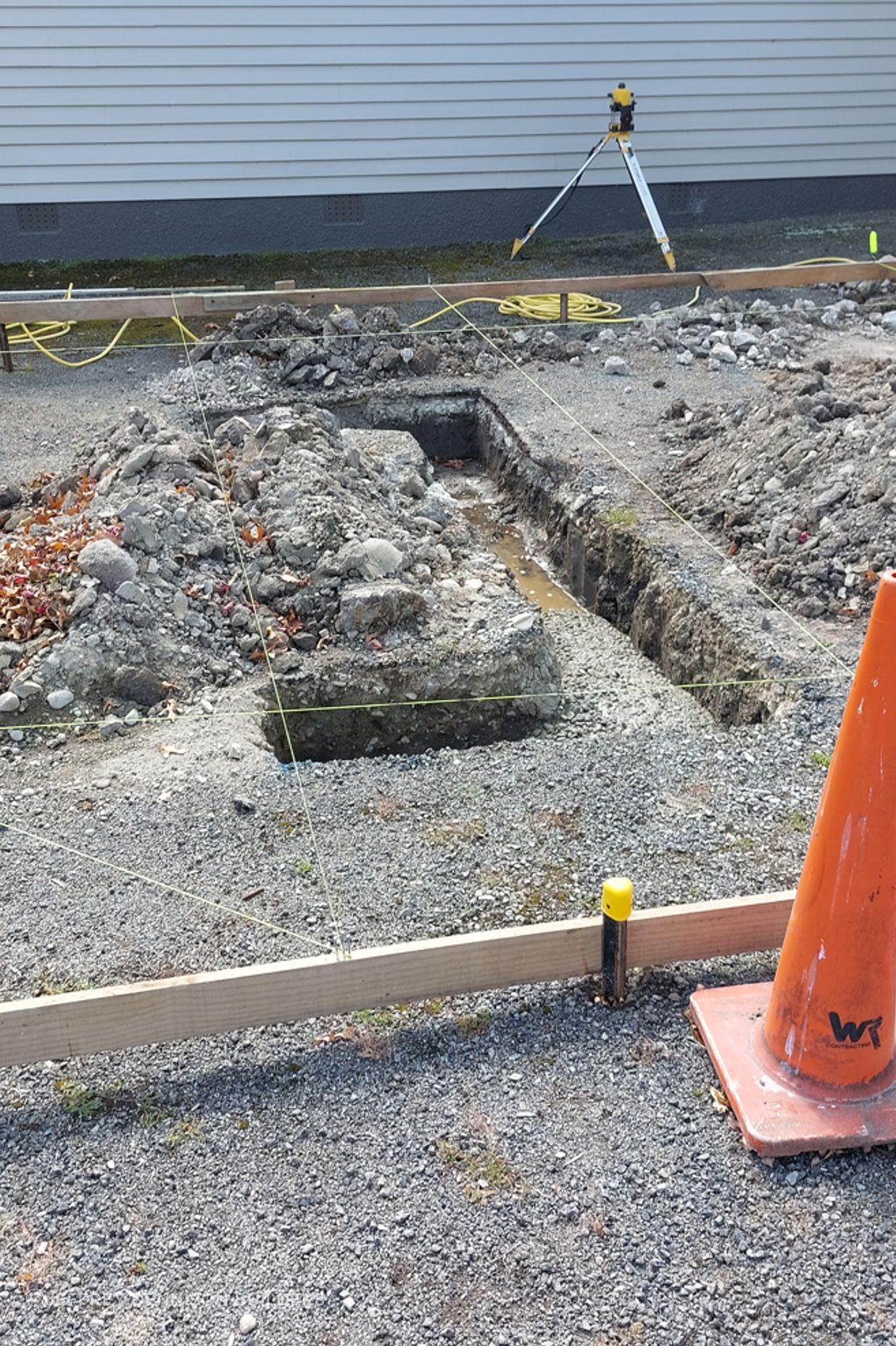 Set up for one of the foundations