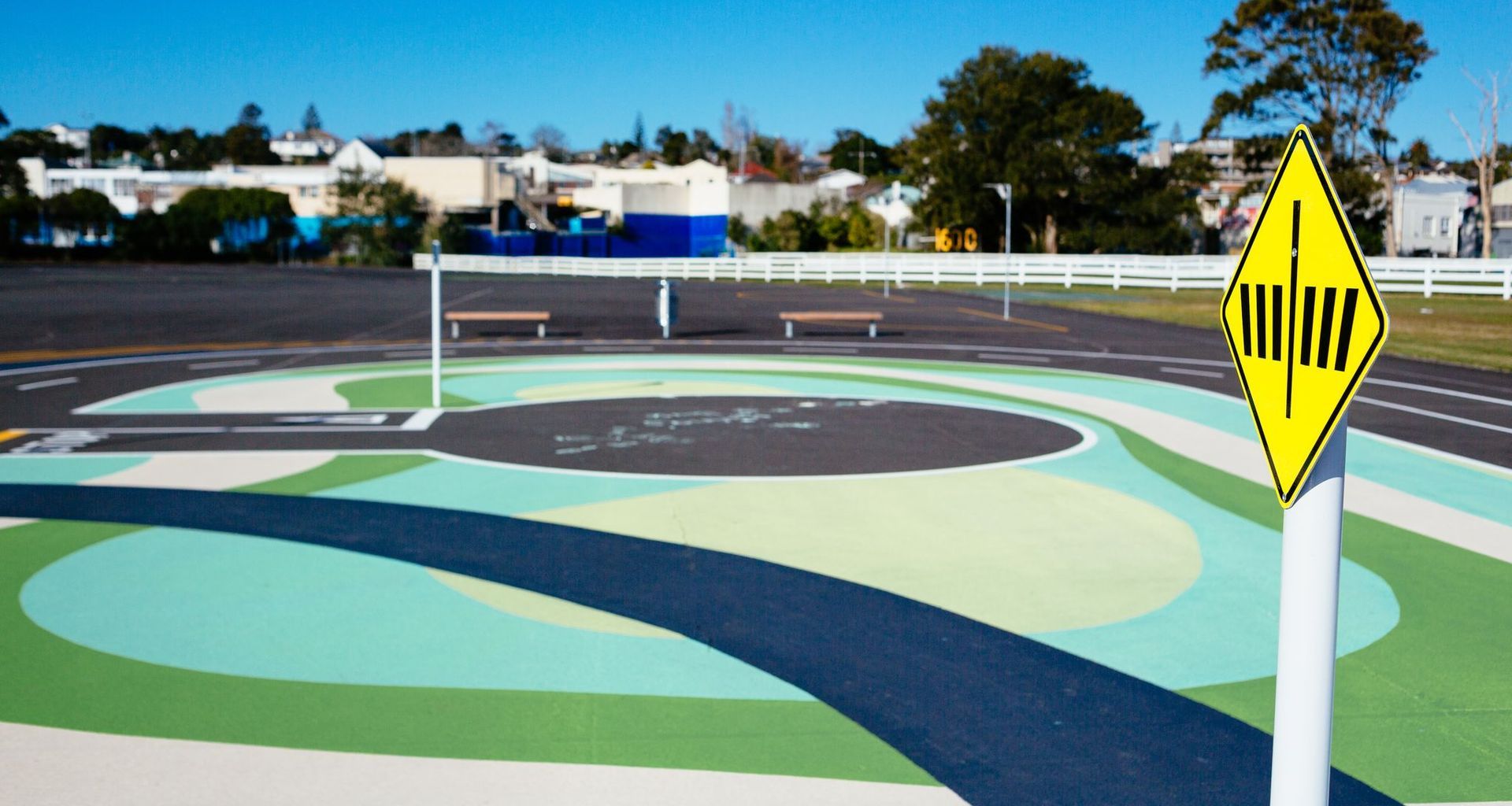 Learn to Ride Track, Avondale banner