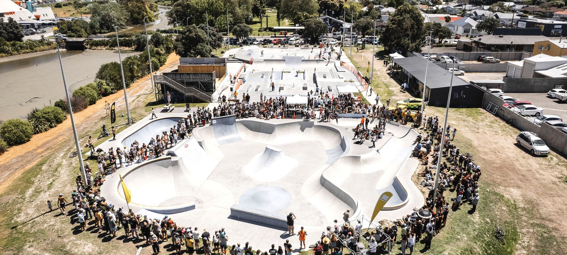Alfred Cox Skate Park banner