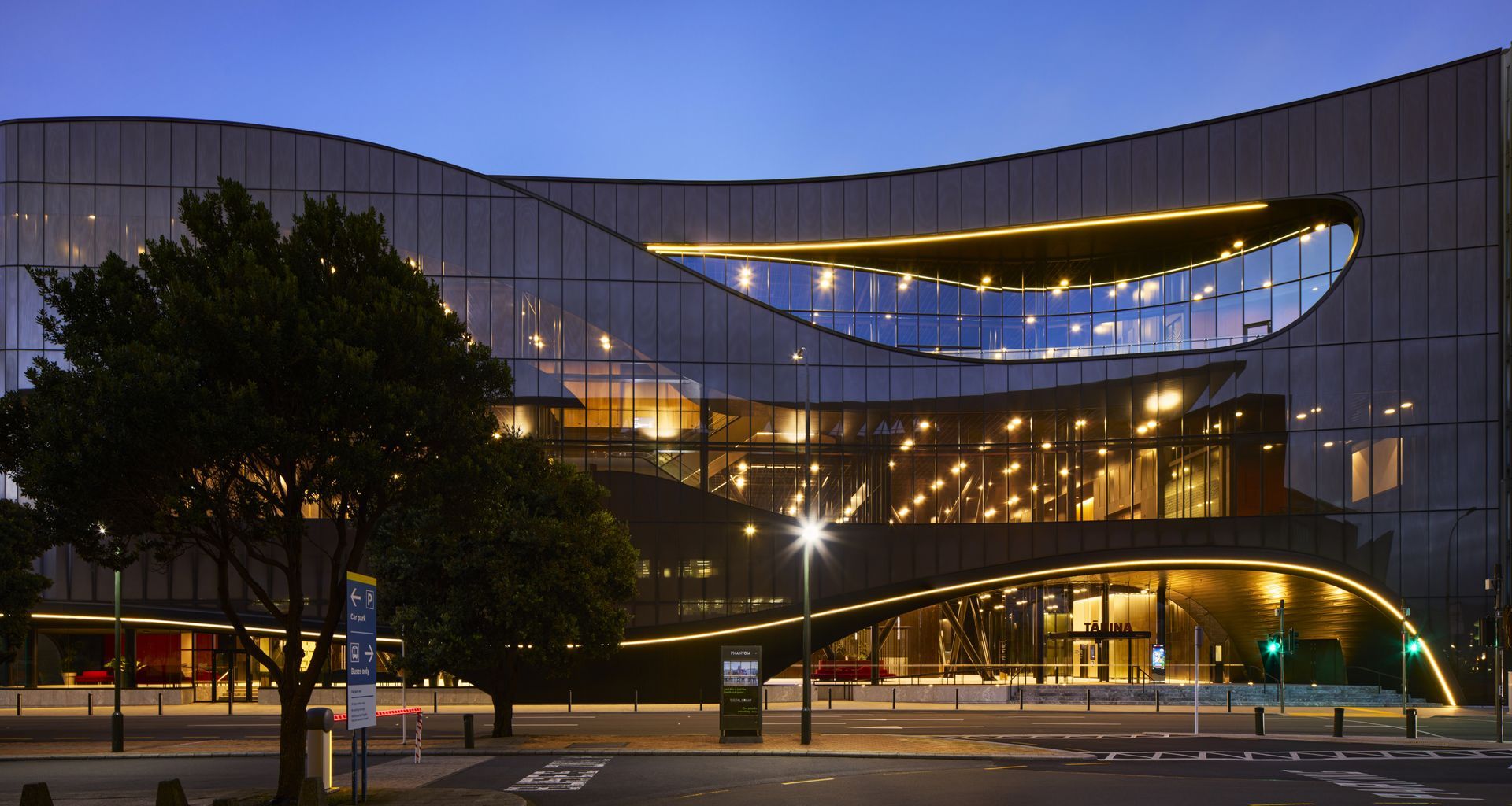 Tākina Wellington Convention Centre banner