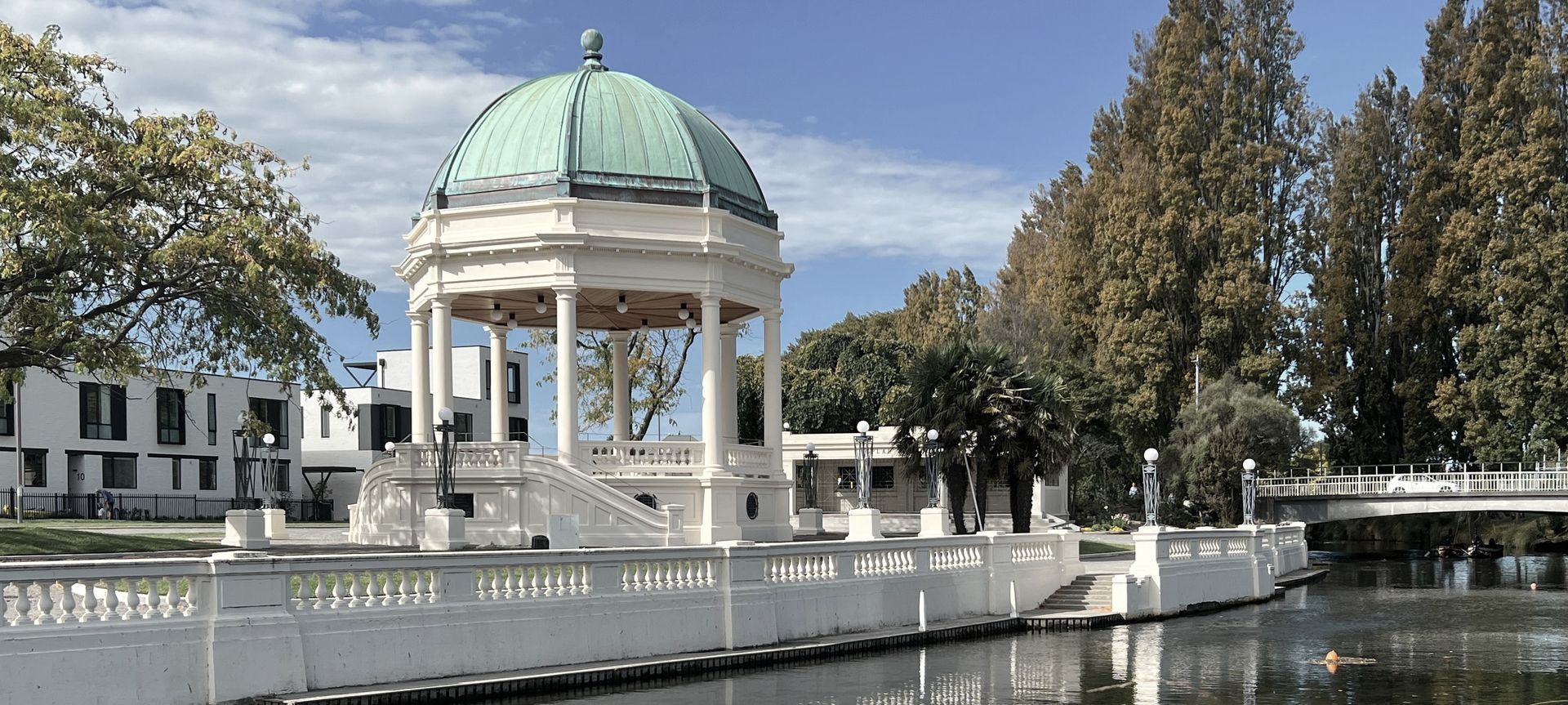 Iconic Christchurch Edmonds Band Rotunda banner