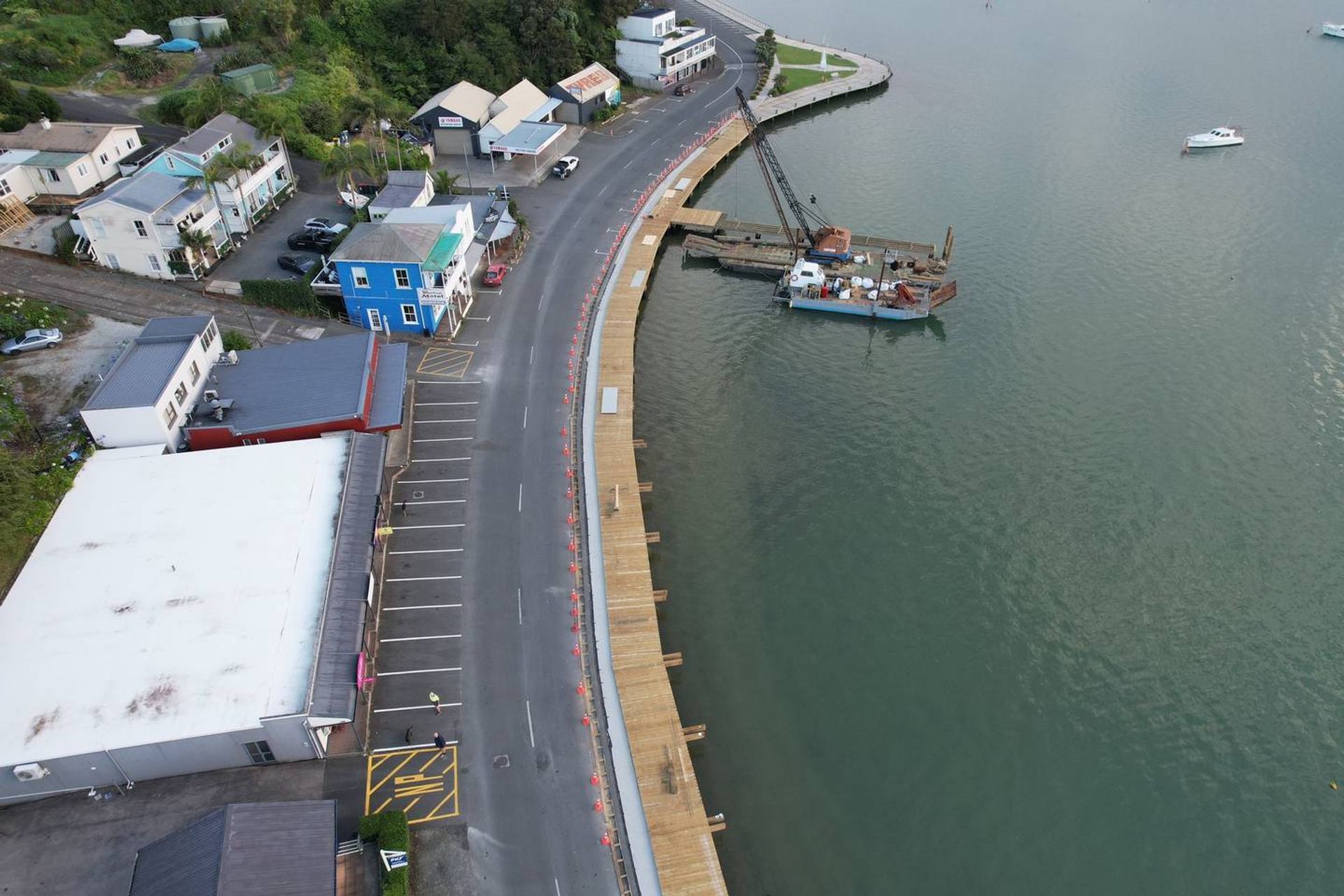 Structural strength required for waterfront redevelopment at Mangonui