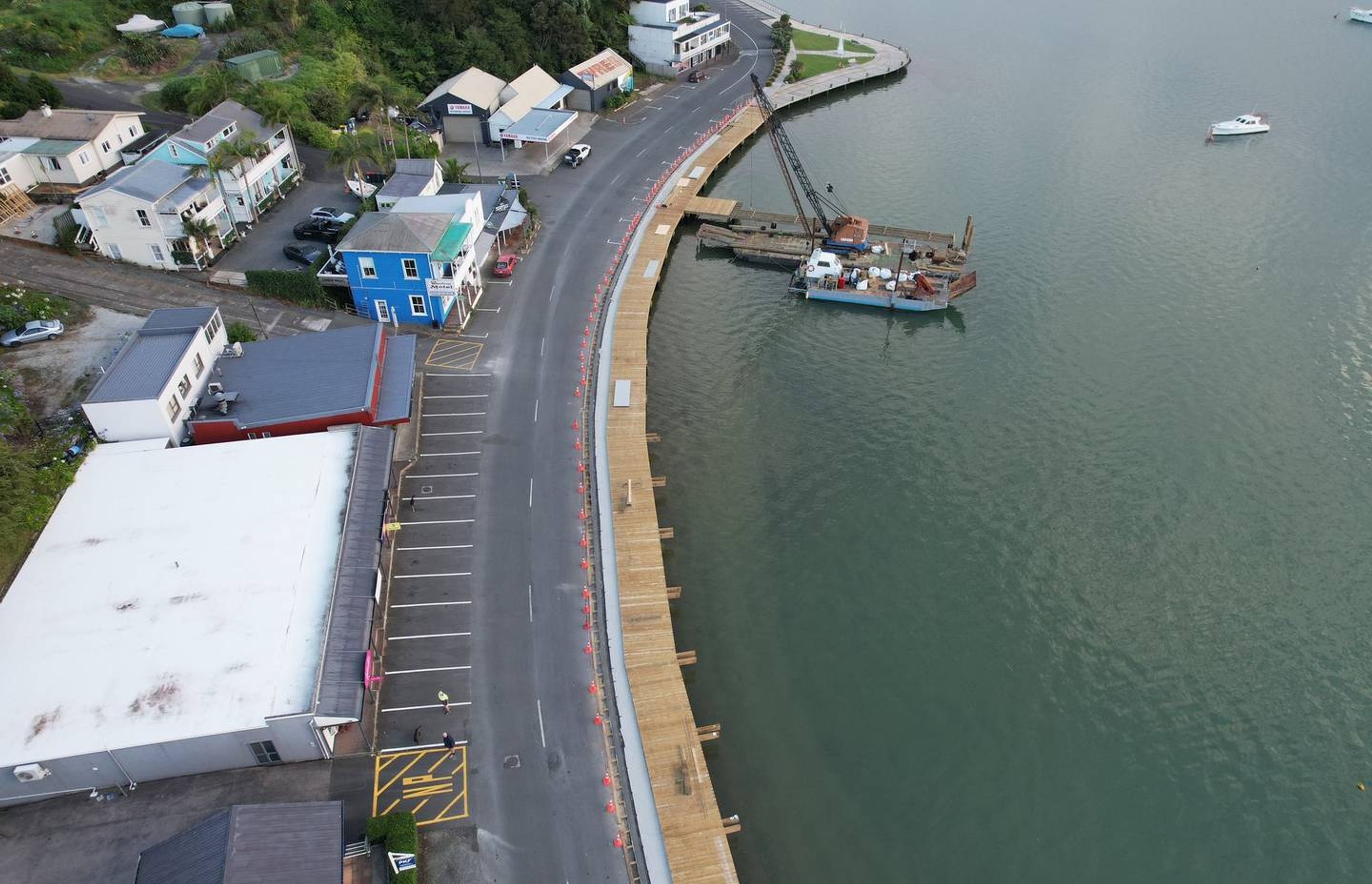 Structural strength required for waterfront redevelopment at Mangonui