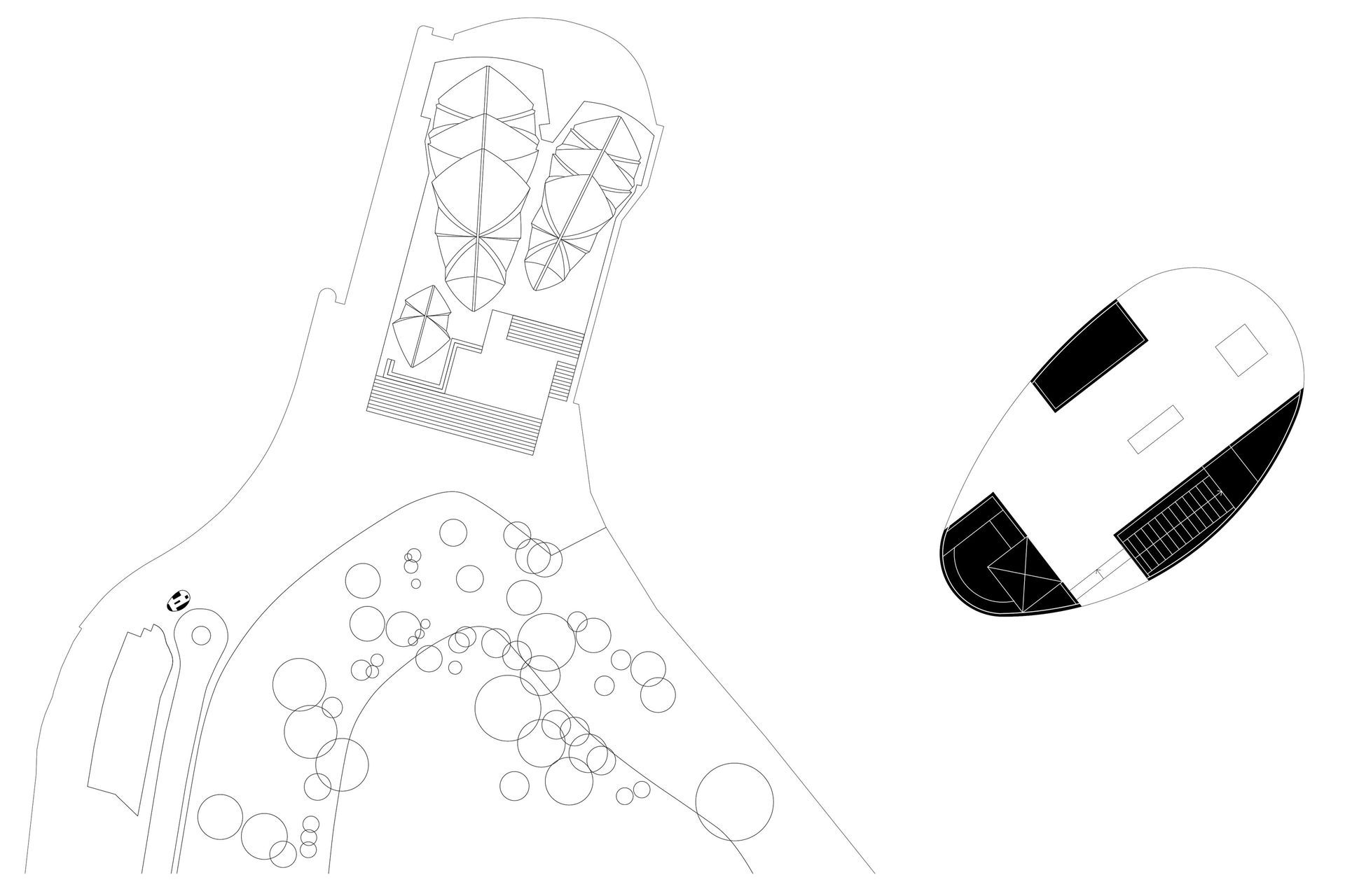 Site plan and detail plan.