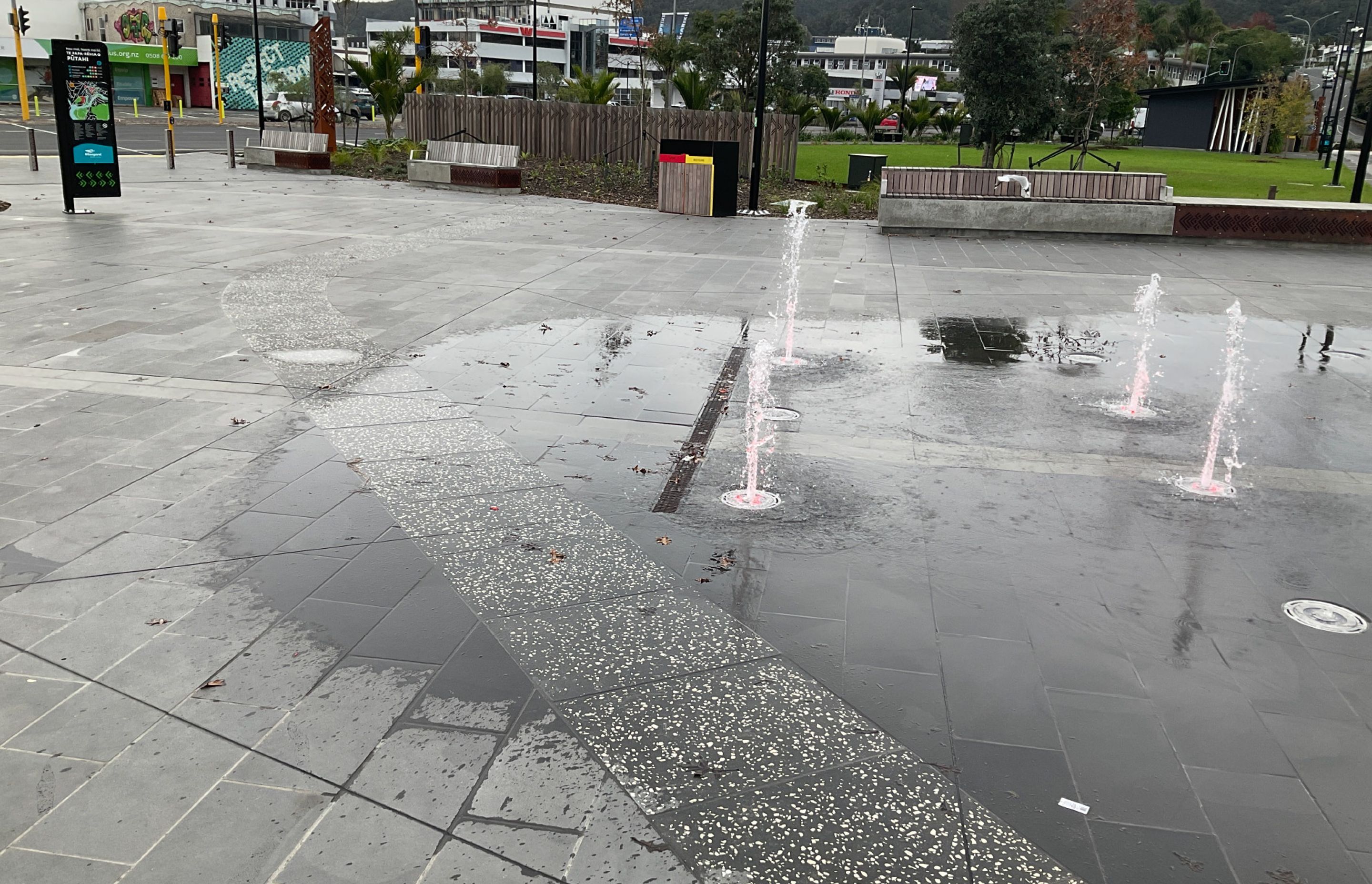 Pūtahi Park Upgrade Whangarei water feature