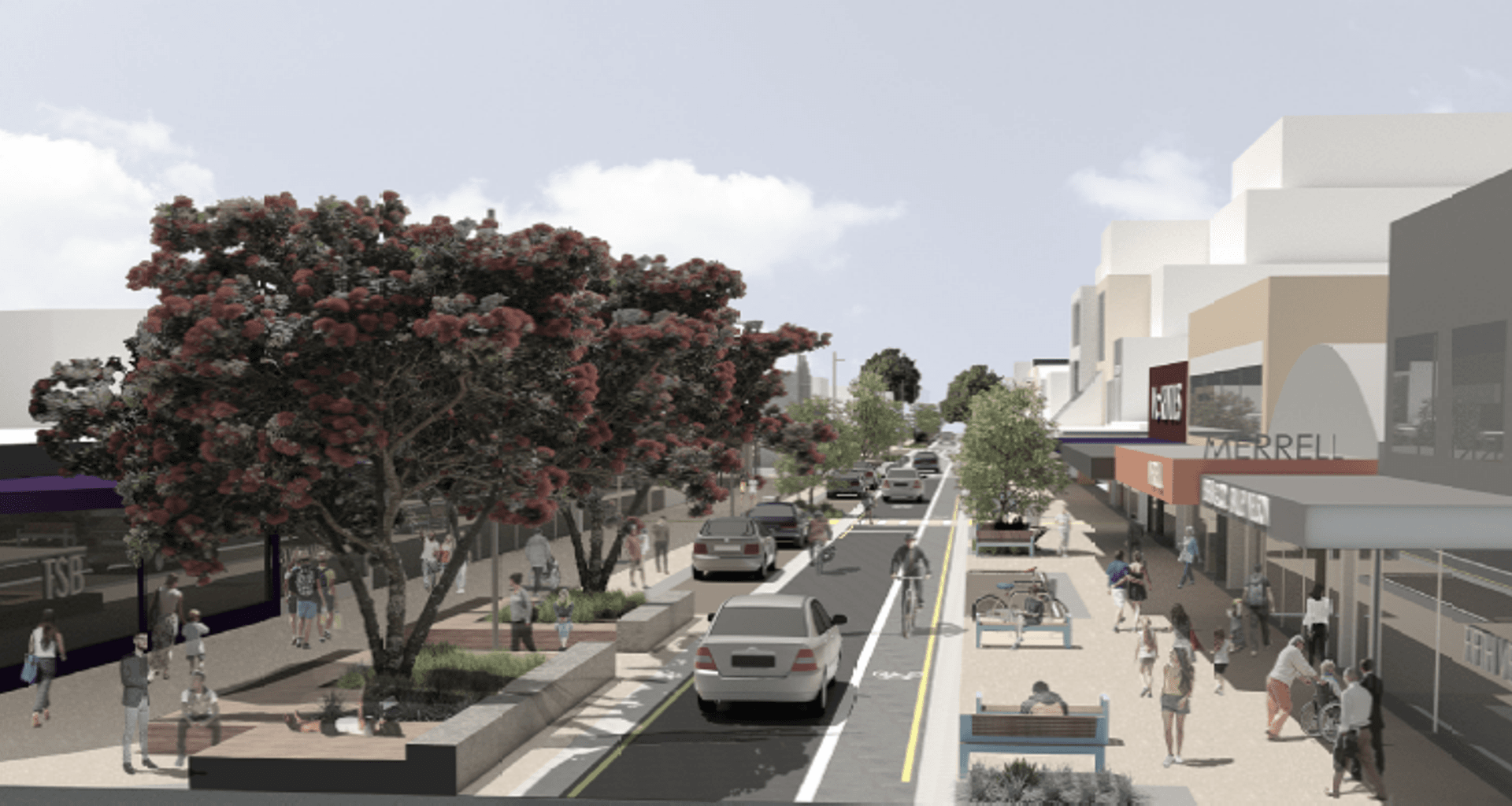 Hurstmere Road Streetscape Upgrade banner