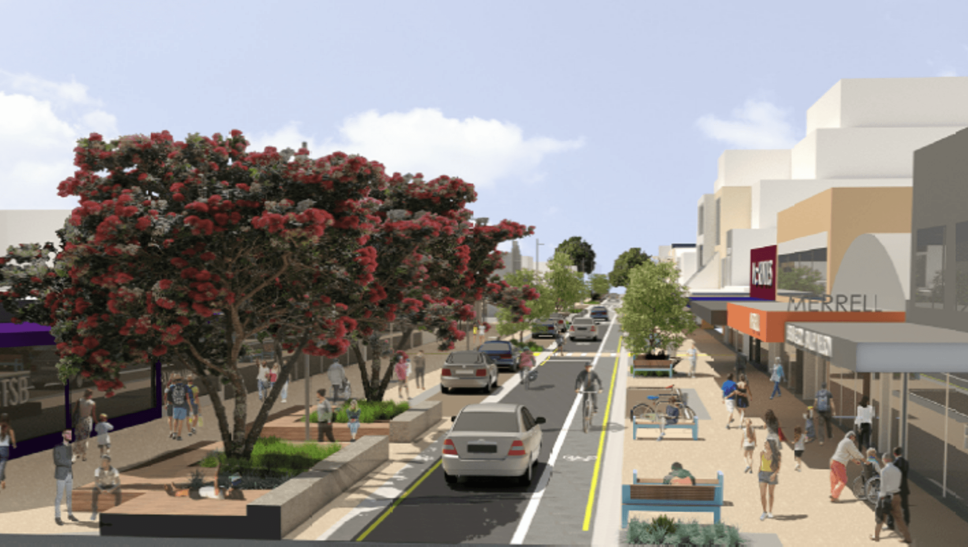 Hurstmere Road Streetscape Upgrade banner