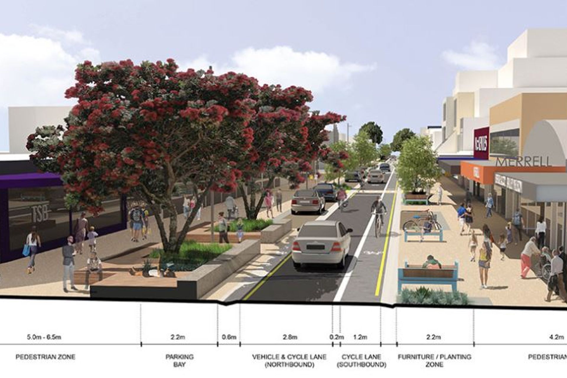 Hurstmere Road Streetscape Upgrade